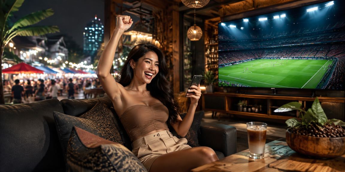 Penggemar esports menikmati minuman kopi sambil mengikuti turnamen gaming